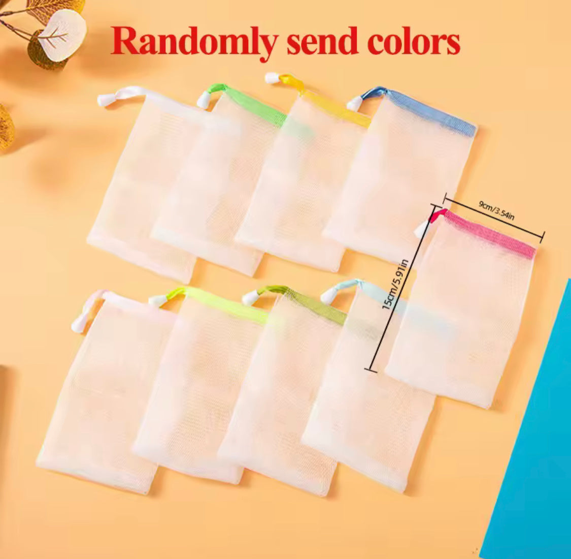 Set Of 3 Soap Saver Bag, Soap Foaming Net for Bath, Hanging Net Soap Mesh Bag Set Of 3 Soap Saver Bag, Soap Foaming Net for Bath, Hanging Net Soap Mesh Bag